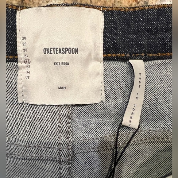 One Teaspoon Raw Indigo Mr Skinny Jean Shorts Mens size 32 NWT - Picture 6 of 12